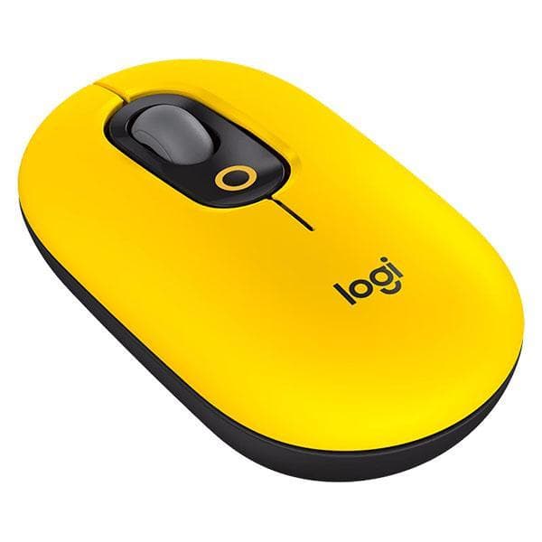 Logitech POP Mouse Wireless Silent Touch - Yellow Blast - 3