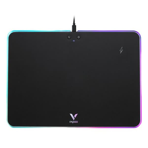 Rapoo V10 Wireless Charging Mouse Pad (Black) - 1