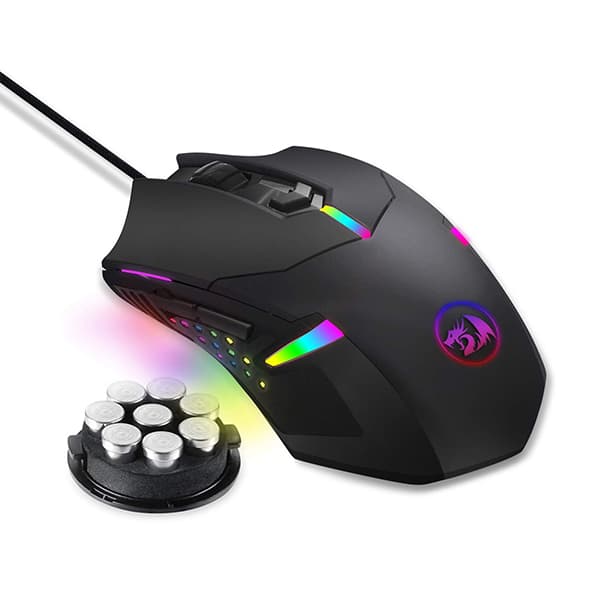 Redragon CENTROPHORUS M601 RGB Blacklit 7200 DPI Gaming Mouse (Wired)