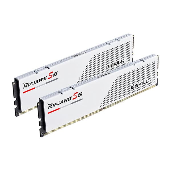 G.Skill Ripjaws S5 32GB (16GBx2) DDR5 5600MHz Desktop RAM (Matte White) - 2