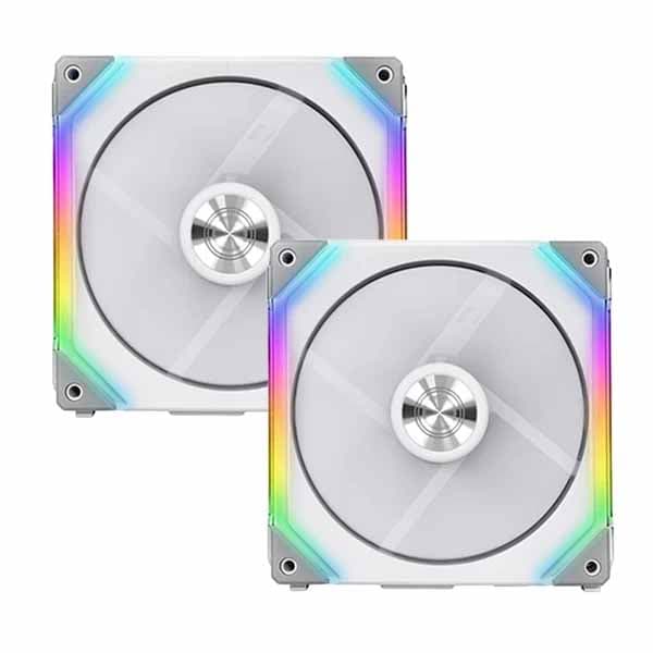 Lian Li Uni Fan SL140 White ARGB Cabinet Fan (Dual Pack) - 1