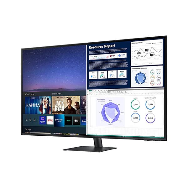 Samsung M7 1m 09cm (43") Smart Monitor with Built-in Speaker - LS43AM704UWXXL - 1