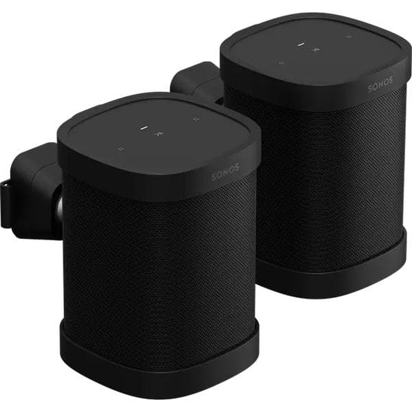 Sonos One and One SL Wall Mount (Pair) (Black) - 1