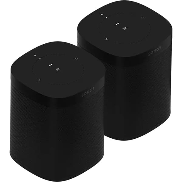 Sonos Two Room Set with All-New Sonos One - Smart Speaker with Alexa Voice Control Built-in (Black) - 1