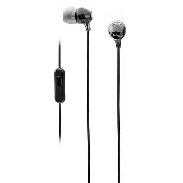 Sony MDR-EX15AP In-Ear Stereo Headphones with Mic - Black - 4