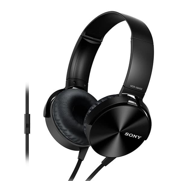 Sony MDR-XB450 Wired On Ear Headphone Black - 1
