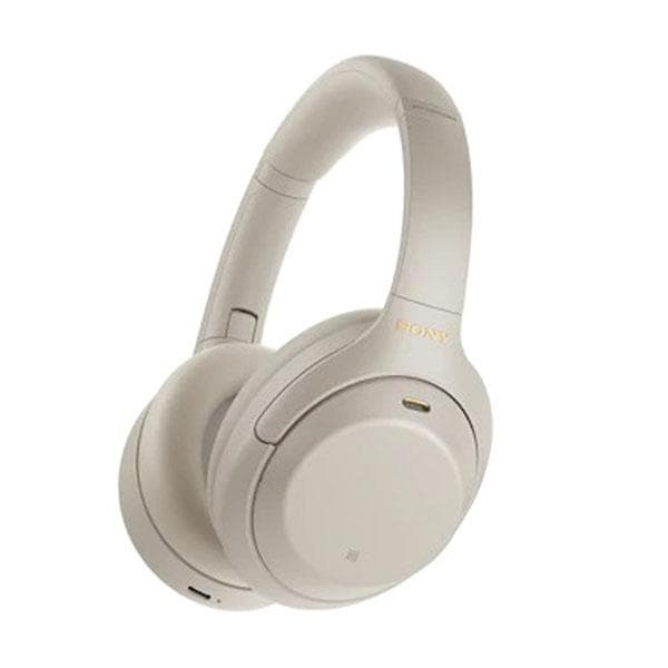 Sony WH-1000XM4 Wireless Noise Cancellation Headphones, Bluetooth Headset with Mic Alexa Voice Control (SILVER) - 1