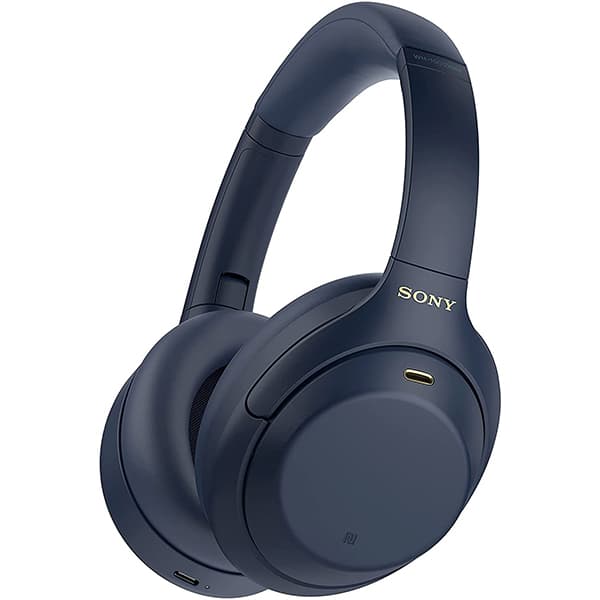 Sony WH-1000XM4 Wireless Noise Cancellation Headphones, Bluetooth Headset with Mic Alexa Voice Control (Blue) - 1