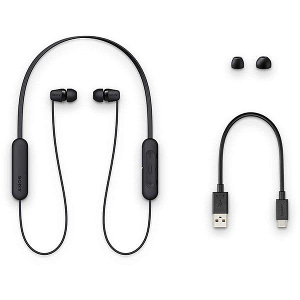 Sony WI-C200 Wireless Headphones In-Ear with mic (BLACK) - 4