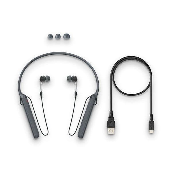 Sony WI-C400 Wireless in-Ear Neck Band Headphones Bluetooth Headset with mic (BLACK) - 3