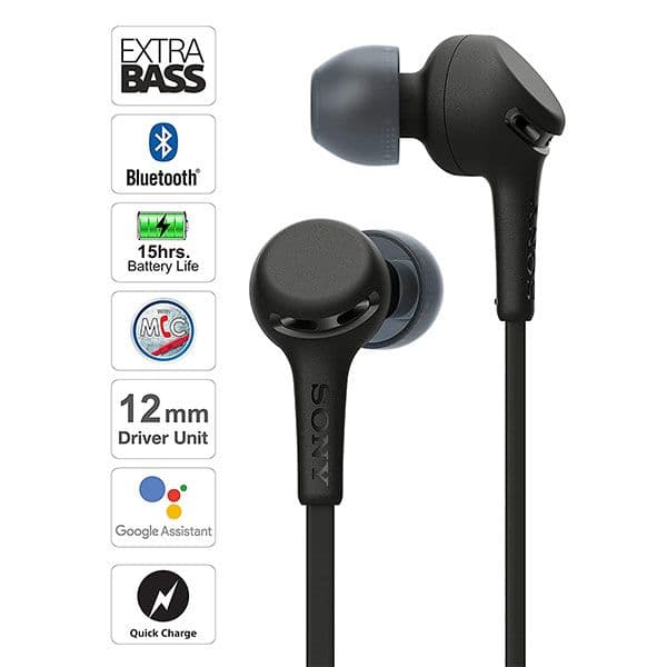 Sony WI-XB400 Wireless Extra Bass in-Ear Headphones (Black) - 3