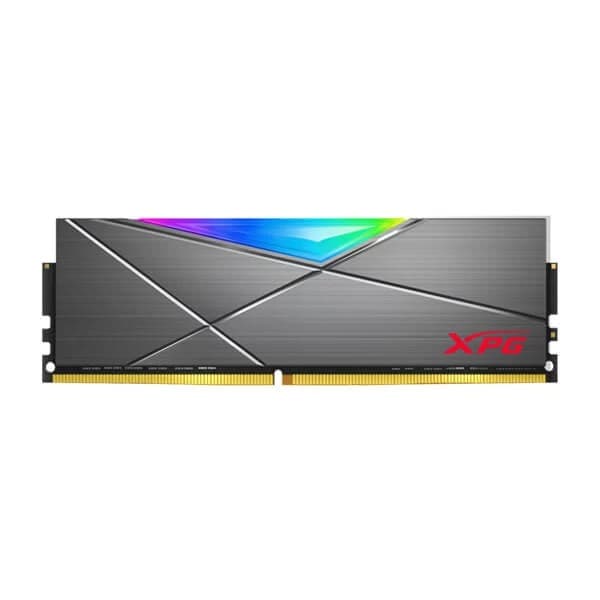 Adata Spectrix D50 RGB 16GB (16GBx1) DDR4 3000MHz Desktop RAM (Tungsten Grey) - 1