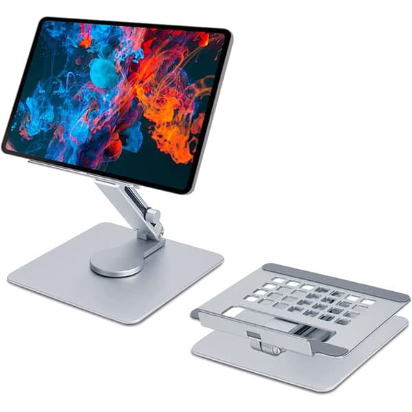 Foldable Laptop Stand All-In-One Laptop Stand 360° Rotation Adjustable Height Folding Stand Base Swivel Tablet Stand - 1