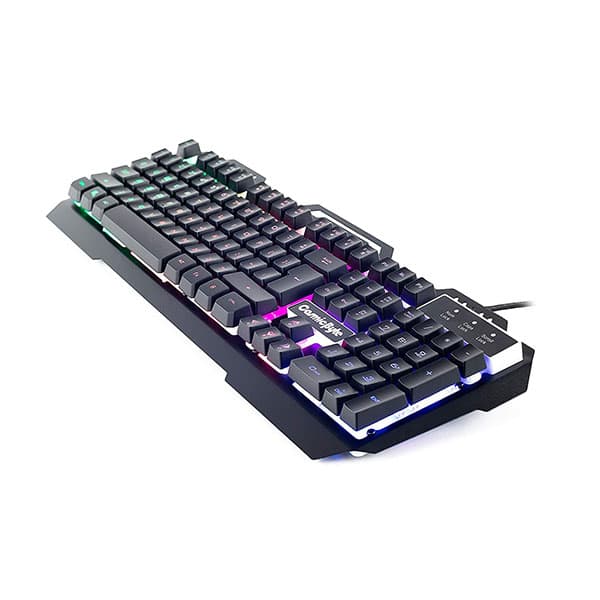 Cosmic Byte CB-GK-05 Titan Wired Gaming Keyboard with Aluminum Body, Rainbow Backlit Keycaps, Braided Cable - 2