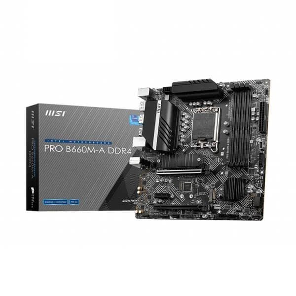 MSI PRO B660M-A DDR4 Intel Motherboard Supports Intel 12th , 13th & 14th Gen Processors - 1