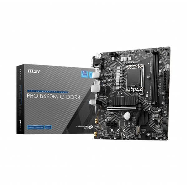 MSI PRO B660M-G DDR4 Intel Motherboard Supports Intel 12th , 13th & 14th Gen Processors - 1