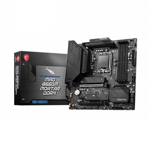 MSI MAG B660M Mortar DDR4 Intel Motherboard Supports Intel 12th , 13th & 14th Gen Processors - 1