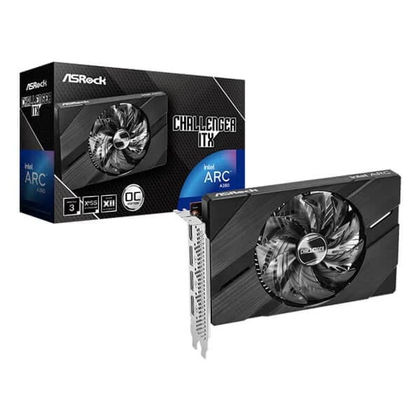 ASRock Intel Arc A380 Challenger ITX OC 6GB Graphics Card - 1