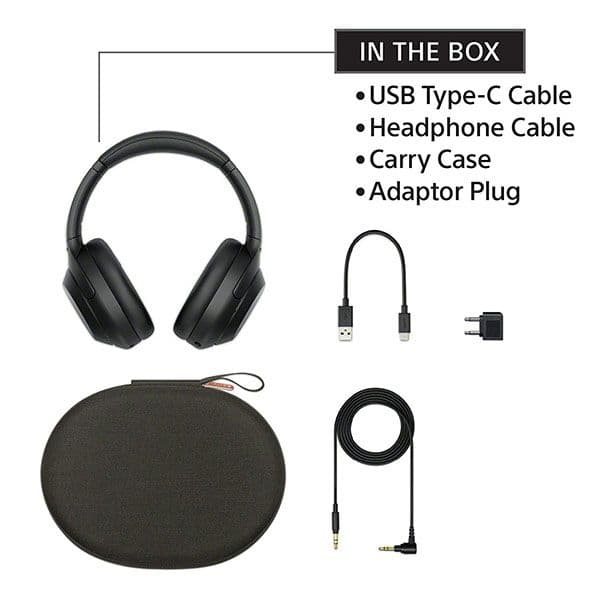 Sony WH-1000XM4 Wireless Noise Cancellation Headphones, Bluetooth Headset with Mic Alexa Voice Control (BLACK) - 3