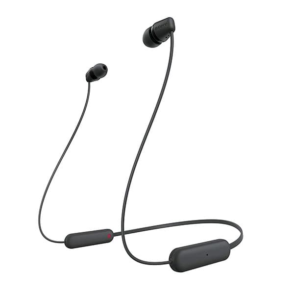 Sony WI-C100 Wireless Headphones in-Ear Bluetooth Headset with mic for Phone Calls (Black) - 1