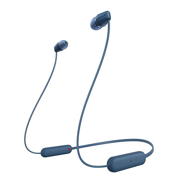 Sony WI-C100 Wireless Headphones in-Ear Bluetooth Headset with mic for Phone Calls (Black) - 2