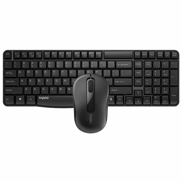 Rapoo X1800S Wireless Optical Keyboard &amp; Mouse Combo - Black - 1