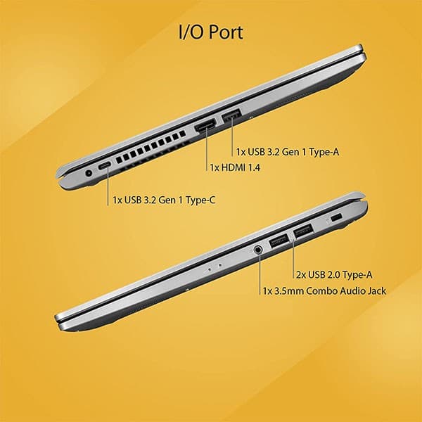 ASUS VivoBook 15 (2021), 15.6-inch (39.62 cm) HD, Dual Core Intel Celeron N4020, Thin and Light Laptop (4GB RAM/256GB SSD/Integrated Graphics/Windows 11 Home/Transparent Silver/1.8 Kg), X515MA-BR011W + Laptop Bag - 2