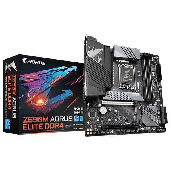 Gigabyte Z690M Aorus Elite DDR4 (rev. 1.0) Intel Motherboard Supports Intel 12th, 13th & 14th Gen Processors - 1