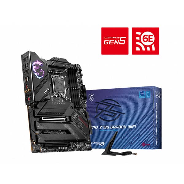 Msi Mpg Z790 Carbon WIFI Lga 1700 Intel Ddr5 ATX Motherboard Supports Intel 12th , 13th & 14th Gen Processors