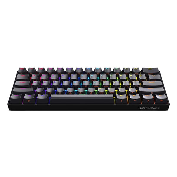 Zebronics ZEB MAX NINJA 61 keys wireless mechanical keyboard with 3 Bluetooth connections - Black - 2