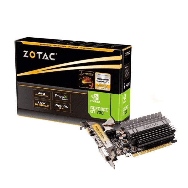 Zotac GT 730 4GB DDR3 Zone Edition Graphic Card - 1