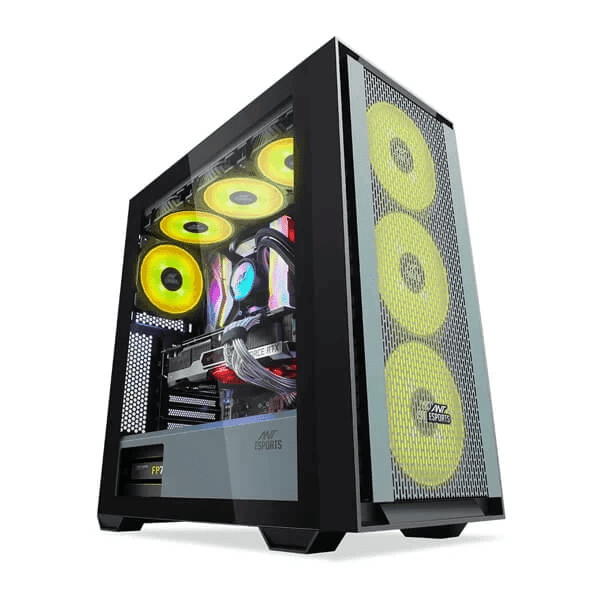 Ant Esports 690 Air ARGB (E-ATX) Cabinet - Black - 1