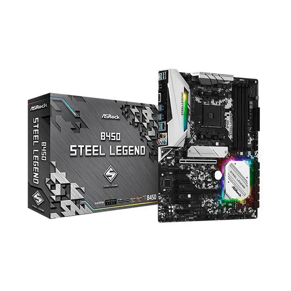 ASRock B450 Steel Legend Motherboard - 1