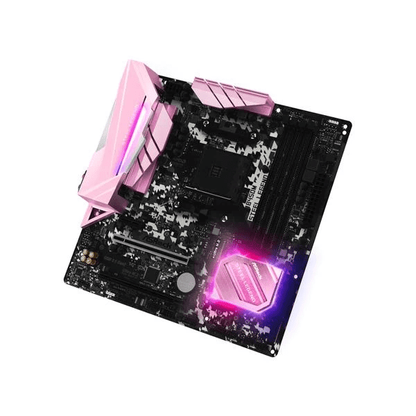 ASRock B450M Steel Legend Pink Edition Motherboard - 3