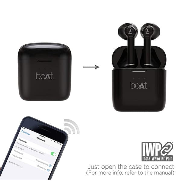 boAt Airdopes 131 Truly Wireless Bluetooth in Ear Earbuds with Mic, Active Black - 2