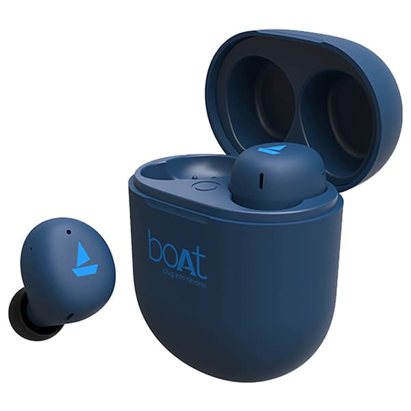 boAt Airdopes 381 Wireless in Ear Earphones with Mic (Dark Blue) - 1