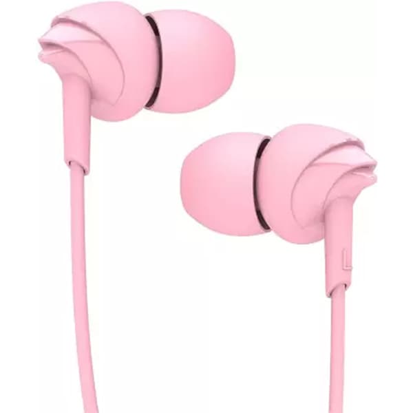 boAt BassHeads 110 Earphone with In Line Microphone (Pink) - 1