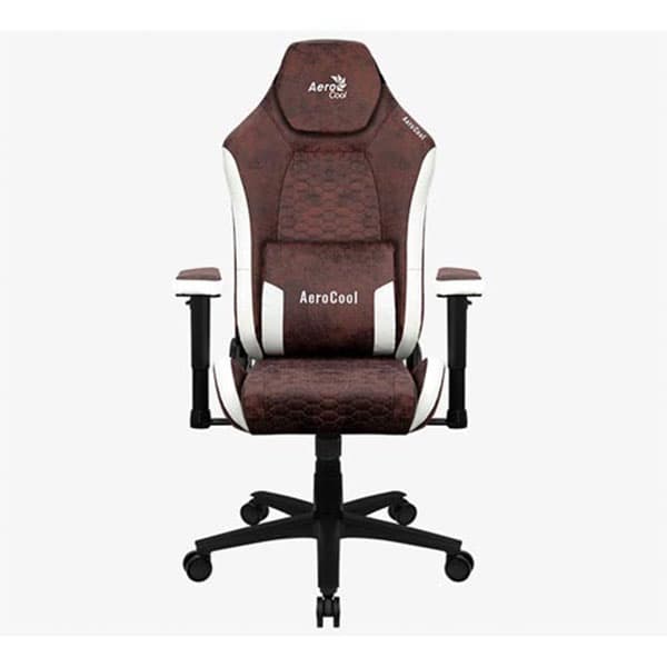 AeroCool Crown AeroSuede Gaming Chair - Burgundy Red - 1