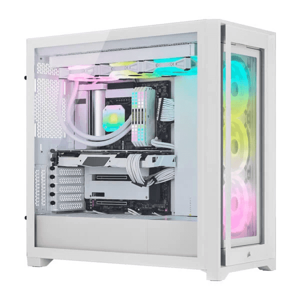 Corsair ICUE 5000X RGB QL Edition Cabinet (White) - 2