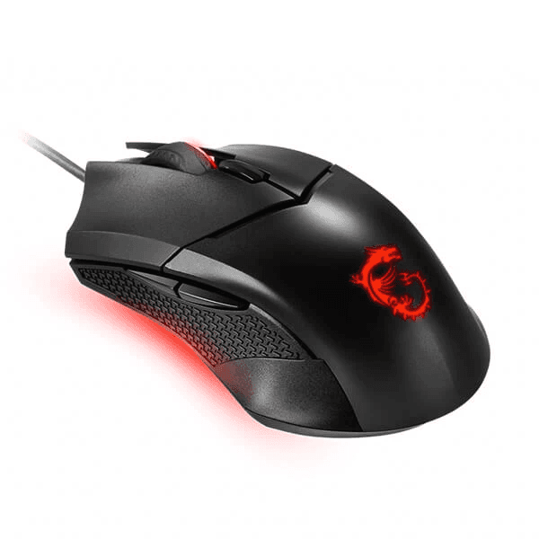 MSI Clutch GM08 Optical Wired Gaming Mouse with Red LED - 3