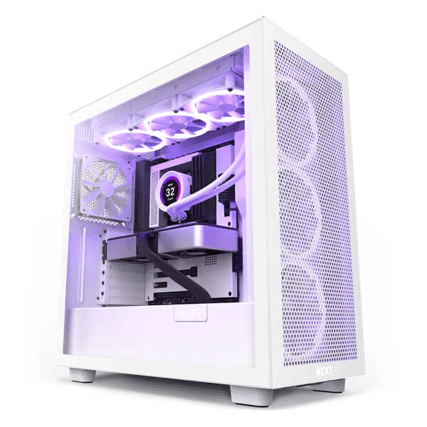Nzxt H7 Flow (E-ATX) Mid Tower Cabinet - White - 1