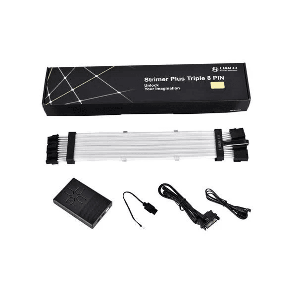 Lian Li Strimer Plus TRIPLE  8-Pin ARGB GPU Extension Cable - 3
