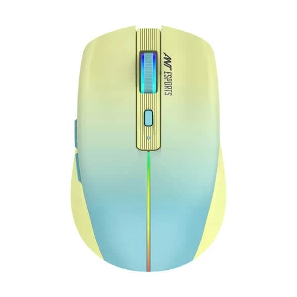 Ant Esports GM400W RGB Wireless Gaming Mouse Yellow Blue - 1
