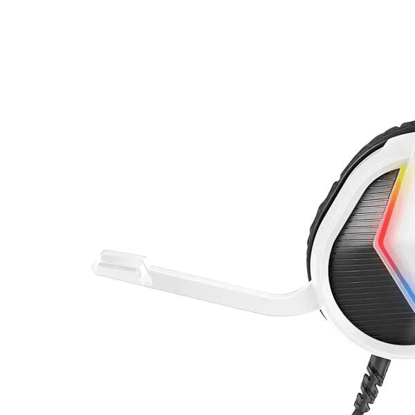 Ant Esports H1100 Pro Auto RGB Over Ear Gaming Headset (White) - 3
