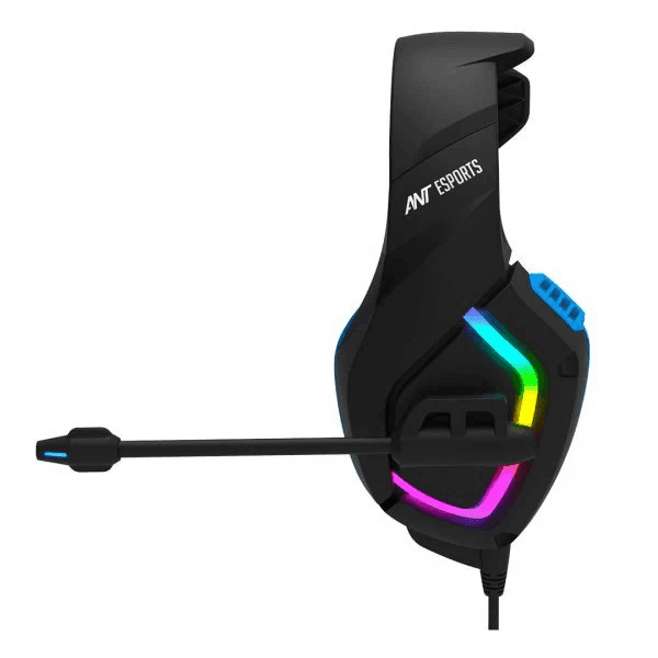 Ant Esports H530 Multi Platform Pro RGB Gaming Headset (Black-Blue) - 2