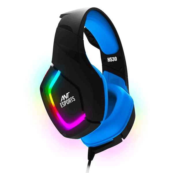 Ant Esports H530 Multi Platform Pro RGB Gaming Headset (Black-Blue) - 1