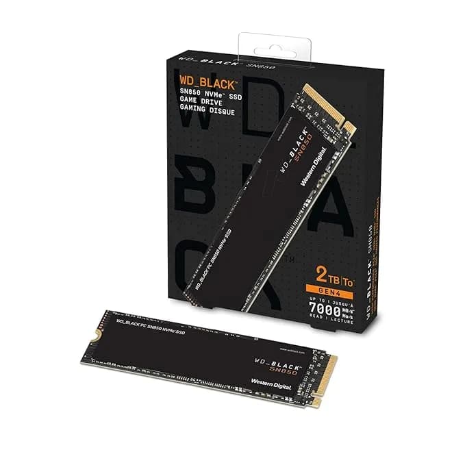Western Digital Black SN850 2TB M.2 NVMe Gen4 SSD - 2