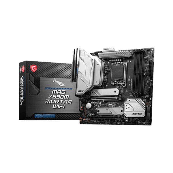 MSI MAG Z690M Mortar WIFI Intel Motherboard Supports Intel 12th , 13th & 14th Gen Processors - 1