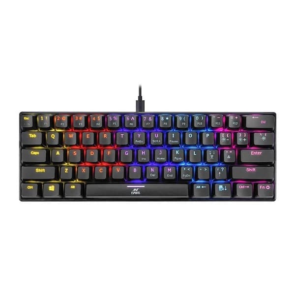 Ant Esports MK1200 Mini Mechanical Gaming Keyboard Blue Switches - 1
