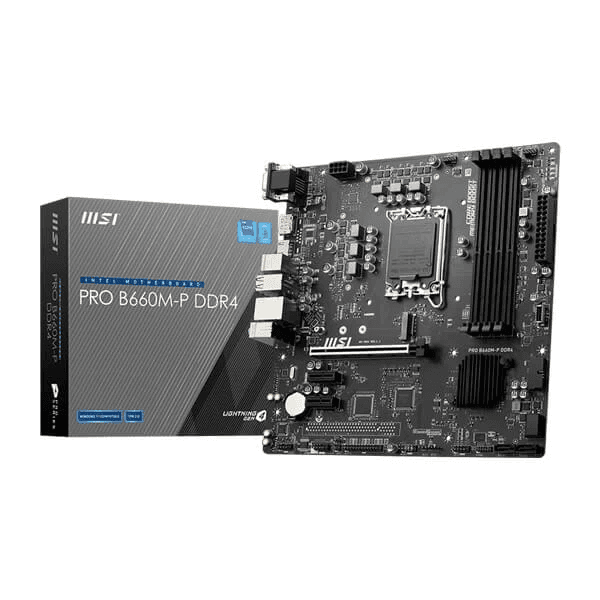 MSI PRO B660M-P DDR4 Intel Motherboard Supports Intel 12th , 13th & 14th Gen Processors - 1